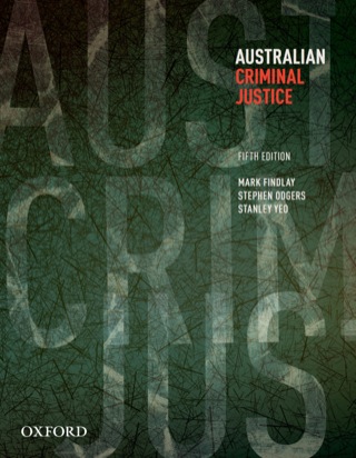 Imagen de portada: Australian Criminal Justice 5th edition 9780195521153