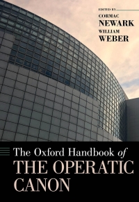 Cover image: The Oxford Handbook of the Operatic Canon 1st edition 9780190224202