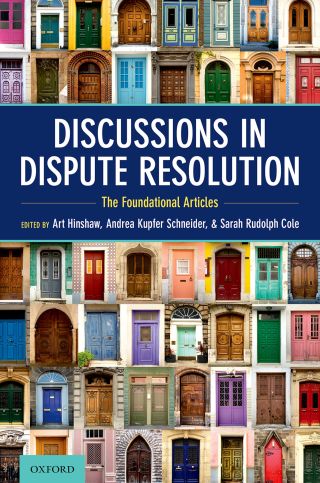 Cover image: Discussions in Dispute Resolution 1st edition 9780197513248