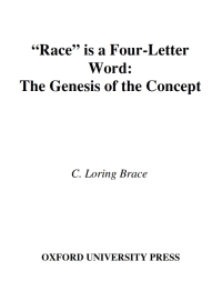 Cover image: "Race" Is a Four-Letter Word 9780195173512