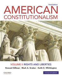 Cover image: American Constitutionalism: Volume II: Rights and Liberties 3rd edition 9780197527641