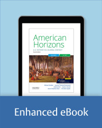 Cover image: American Horizons: US History in a Global Context, Volume I: To 1877 4th edition 9780197518915