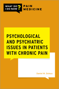 Titelbild: Psychological and Psychiatric Issues in Patients with Chronic Pain 9780197544631