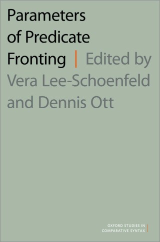 Cover image: Parameters of Predicate Fronting 9780197545560