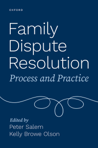 Cover image: Family Dispute Resolution 1st edition 9780197545904