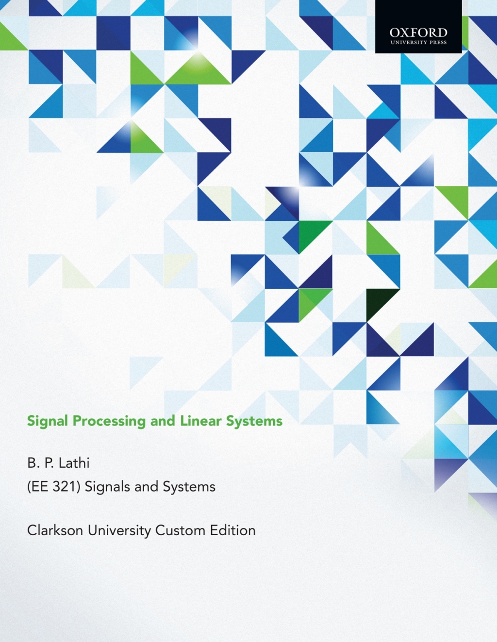 Global Processing and Linear Systems Clarkson University custom edition 1st Edition
