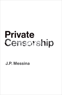 Titelbild: Private Censorship 1st edition 9780197581902