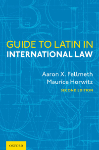 Cover image: Guide to Latin in International Law 2nd edition 9780197583104