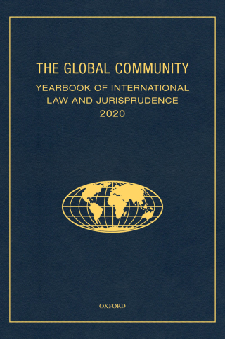 صورة الغلاف: The Global Community Yearbook of International Law and Jurisprudence 2020 9780197618721