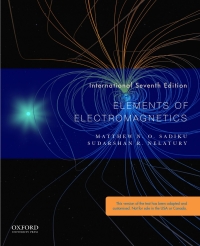 Cover image: Elements of Electromagnetics 7th edition 9780190698621