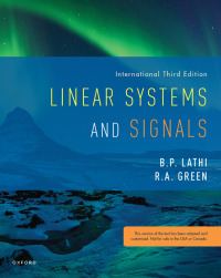 Cover image: Linear Systems and Signals 3rd edition 9780190200190