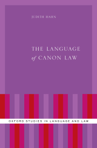 Omslagafbeelding: The Language of Canon Law 9780197674246