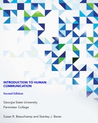 Cover image: INTRODUCTION TO HUMAN COMMUNICATION: Georgia State University Perimeter College Custom Edition 9780197684290