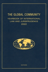 Imagen de portada: The Global Community Yearbook of International Law and Jurisprudence 2022 9780197752265