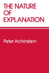 Omslagafbeelding: The Nature of Explanation 9780195037432