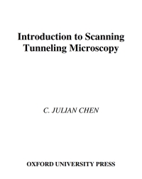 Cover image: Introduction to Scanning Tunneling Microscopy 1st edition 9780195071504