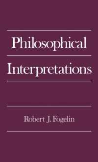 Cover image: Philosophical Interpretations 9780195071627