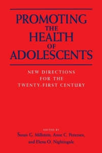 Cover image: Promoting the Health of Adolescents 1st edition 9780195091885