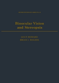 صورة الغلاف: Binocular Vision and Stereopsis 9780195084764