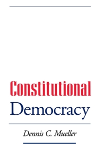 Cover image: Constitutional Democracy 9780195095883