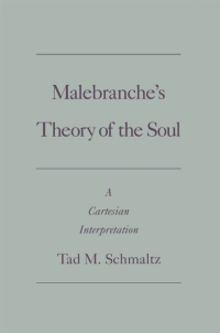 Imagen de portada: Malebranche's Theory of the Soul 9780195103441