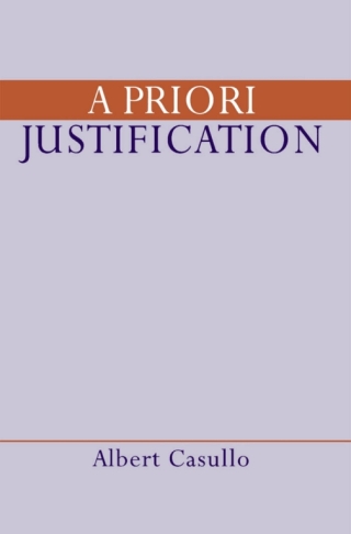 Immagine di copertina: A Priori Justification 9780195304183