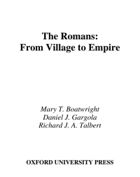Cover image: The Romans: From Village to Empire 9780195118759