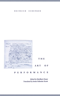 Cover image: The Art of Performance 9780195122541