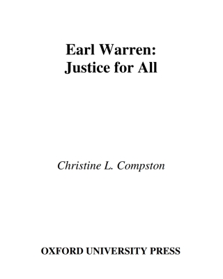 Imagen de portada: Earl Warren 9780195130010