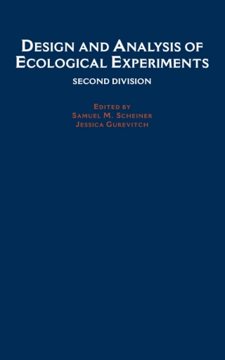 Cover image: Design and Analysis of Ecological Experiments 2nd edition 9780195131888