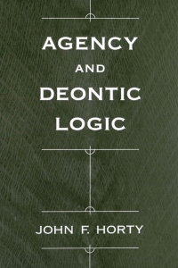 Cover image: Agency and Deontic Logic 9780195391985