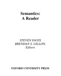 Cover image: Semantics 1st edition 9780195136982