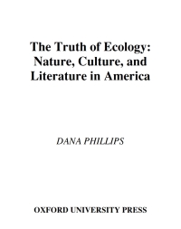 Cover image: The Truth of Ecology 9780195137699