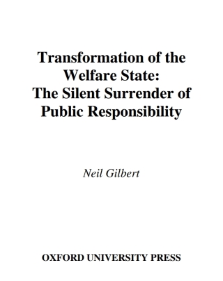 Imagen de portada: Transformation of the Welfare State 9780195176575