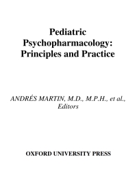 Imagen de portada: Pediatric Psychopharmacology 1st edition 9781423745693