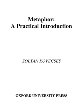 Cover image: Metaphor 9780195145113