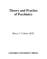 Cover image: Theory and Practice of Psychiatry 9780195149388