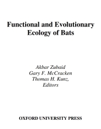 Cover image: Functional and Evolutionary Ecology of Bats 1st edition 9780195154726