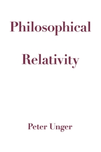 Imagen de portada: Philosophical Relativity 9780195155532