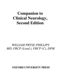 Imagen de portada: Companion to Clinical Neurology 2nd edition 9780195159387