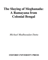 Cover image: The Slaying of Meghanada 9780195167993