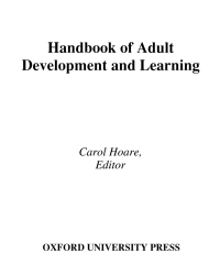 Omslagafbeelding: Handbook of Adult Development and Learning 1st edition 9780195171907