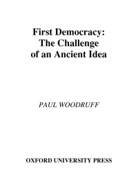 Cover image: First Democracy 9780195304541