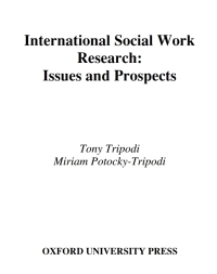 Imagen de portada: International Social Work Research 9780195187267