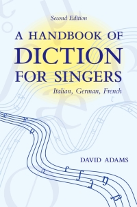 Cover image: A Handbook of Diction for Singers 2nd edition 9780195325584