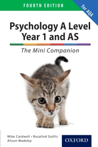 Immagine di copertina: Psychology A Level Year 1 and AS: The Mini Companion for AQA 4th edition 9780198375289