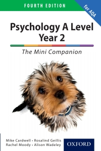 Cover image: Psychology A Level Year 2: The Mini Companion for AQA 4th edition 9780198375296