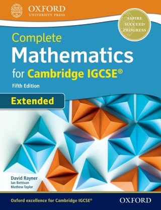 Cover image: Complete Mathematics for Cambridge IGCSE® Extended 5th edition 9780198425076