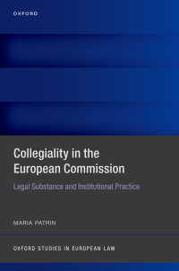 Cover image: Collegiality in the European Commission 9780198873723