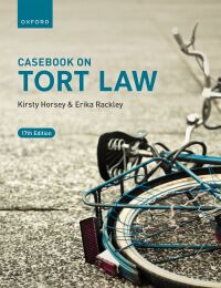 Cover image: Casebook on Tort Law 17th edition 9780198874973